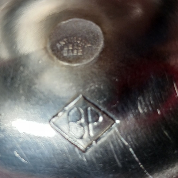 Benedict Proctor pair of candlestick holders, stamped 2444 - Picture 4 of 7